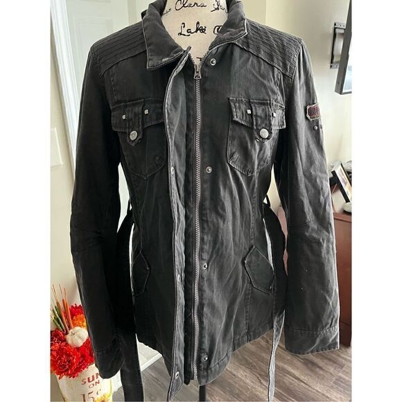 Buffalo 5 Women’s Heavyweight Poly/Cotton Zip-Up Snap Front Jacket Size Medium - Picture 13 of 15